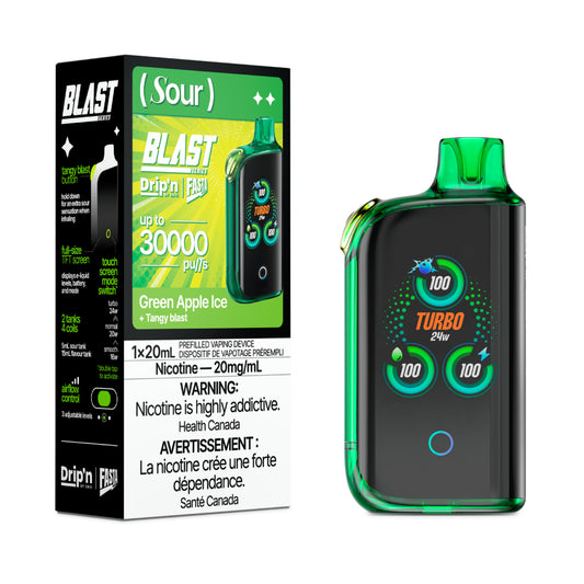 Drip’n BLAST Sour Series 30000 Puffs - Green Apple Ice (Sour) (AB)