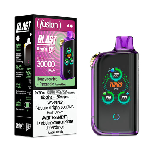 Drip’n BLAST Fusion Series 30000 Puffs - Honeydew Ice + Pineapple (AB)