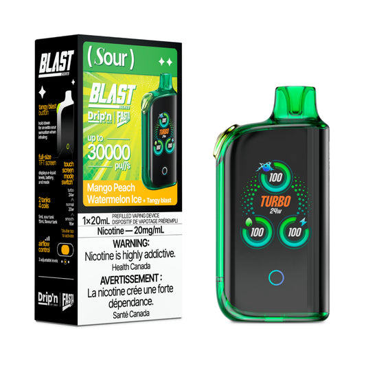 Drip’n BLAST Sour Series 30000 Puffs - Mango Peach Watermelon Ice (Sour) (AB)