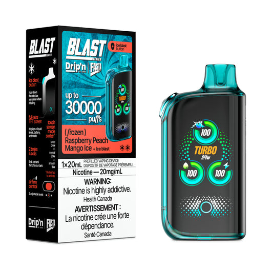 Drip’n BLAST 30000 Puffs - Raspberry Peach Mango Ice (AB)