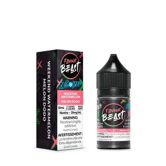 (1PC) Flavour Beast E-Liquid Weekend Watermelon Iced 30ml 20mg (AB)