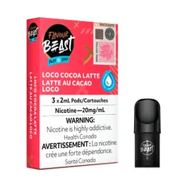 Flavour Beast Pods - Loco Cocoa Latte (20mg/mL) (Vape tax included)
