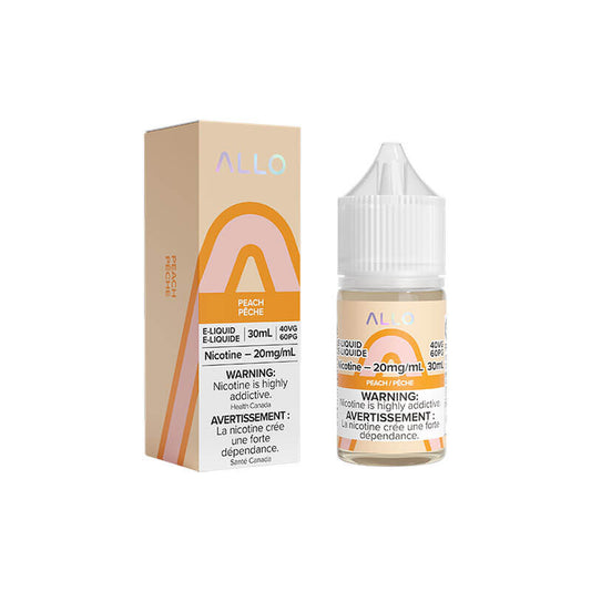 Allo Peach Salt E-Juice 30ml (20mg) (Vape tax included)