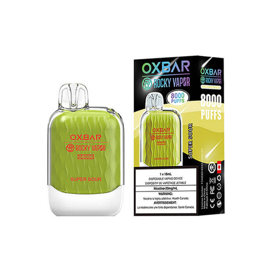 Oxbar 8000 puff Super Sour (Vape tax included)