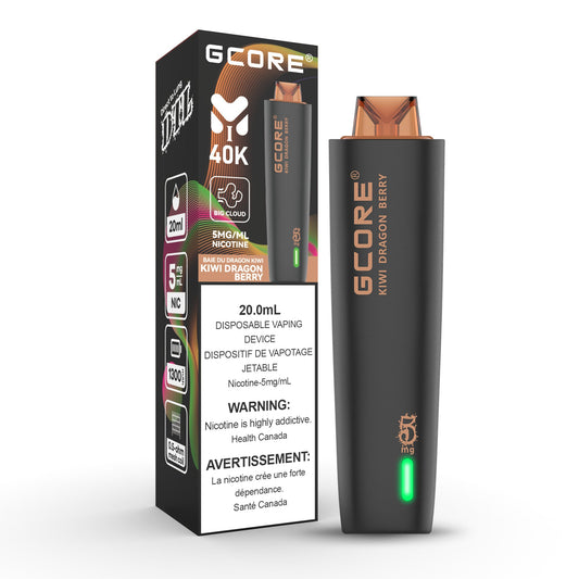 Kiwi Dragon Berry: Gcore Hookah 40000 (5mg/ml) (AB)