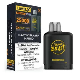 Flavour Beast Level X Boost Pod - Blastin’ Banana Mango (AB)