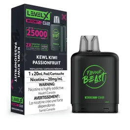 Flavour Beast Level X Boost Pod - Kewl Kiwi Passionfruit (AB)