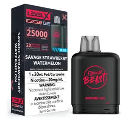 Flavour Beast Level X Boost Pod - Savage Strawberry Watermelon (AB)