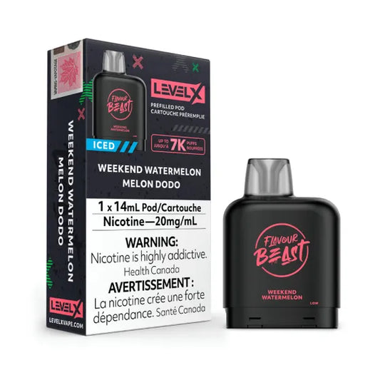 Flavour Beast Level X 7000 Pod - Weekend Watermelon (FED)