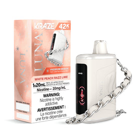 Kraze 42000 Luna Disposable - White Peach Razz Lime 20mg (AB)