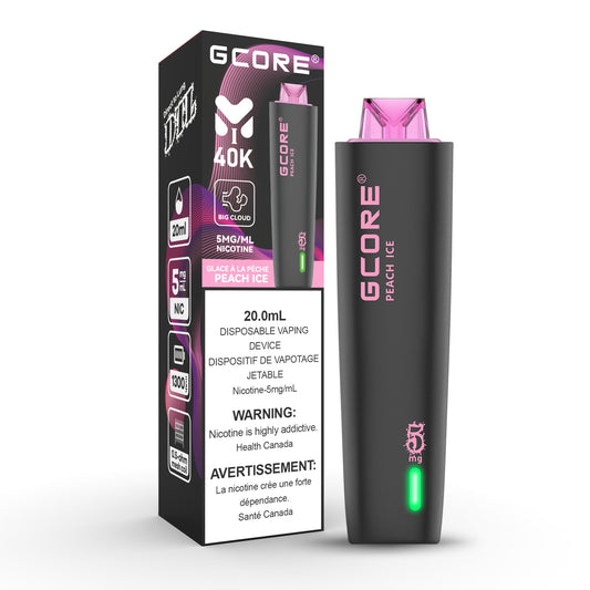 Peach Ice: Gcore Hookah 40000 (5mg/ml) (AB)