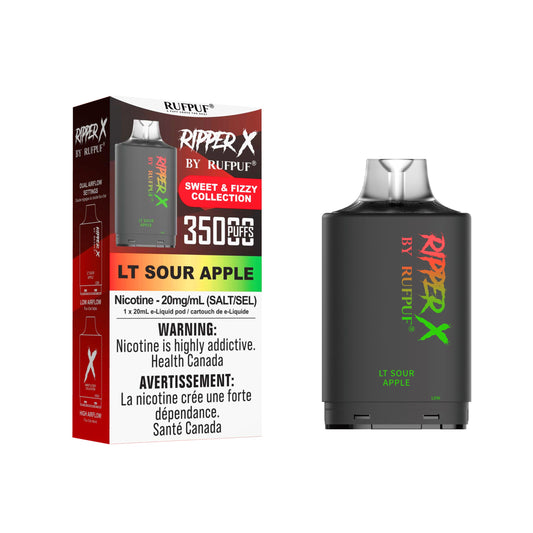 Rufpuf Ripper X Pod - LT Sour Apple 20mg (AB)