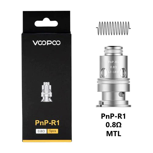 Voopoo PNP - R1 0.8ohm replacement coils 5/pk