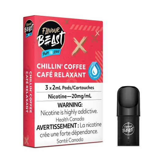 Flavour Beast Pods - Chillin’ Coffee Iced (20mg/mL) (Vape tax included)