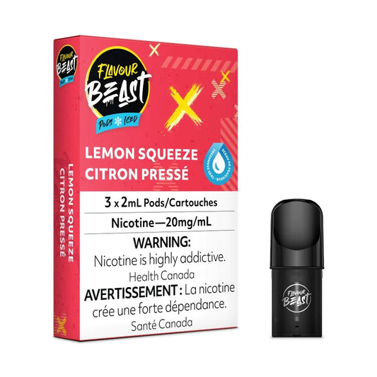 Flavour Beast Pods - Lemon Squeeze (20mg/mL) (Vape tax included)