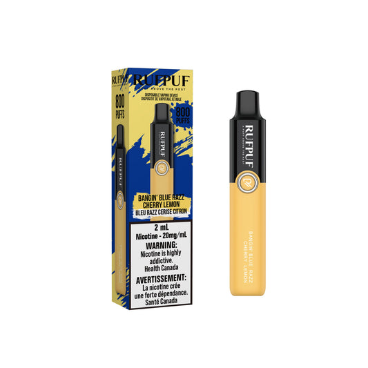 Rufpuf 800 Bangin’ Blue Razz Cherry Lemon (Vape tax included)