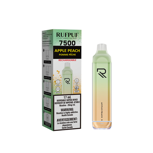 7500 RUFPUF APPLE PEACH 20mg (Vape tax included)