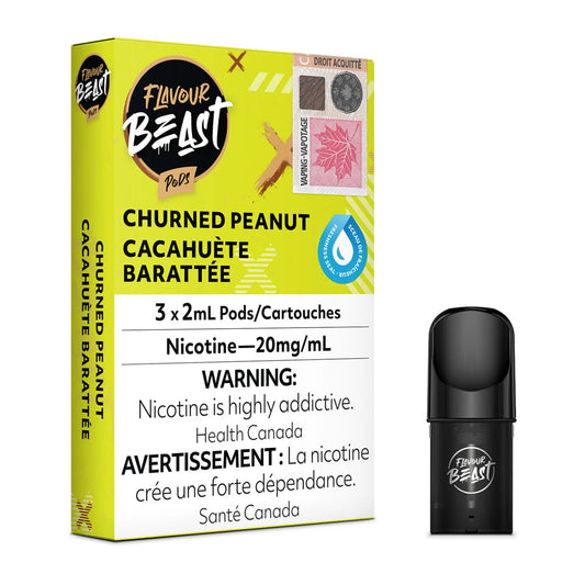 Flavour Beast Pods - Churned Peanut (20mg/mL) (Vape tax included)