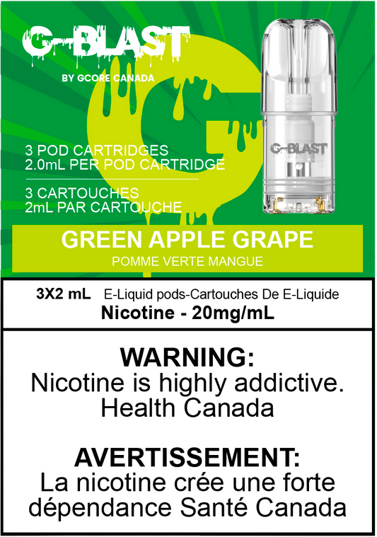 G-Blast Pods Green Apple Grape (20mg/mL) (Vape tax included)