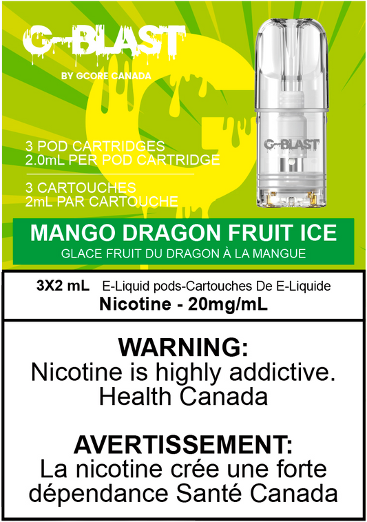 G-Blast Pods Mango Dragon Fruit Ice (20mg/mL) (Vape tax included)