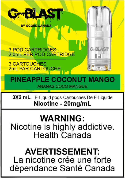 G-Blast Pods Pineapple Coconut Mango (20mg/mL) (Vape tax included)