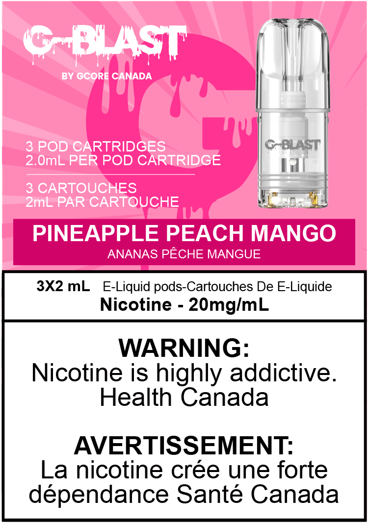 G-Blast Pods Pineapple Peach Mango (20mg/mL) (Vape tax included)