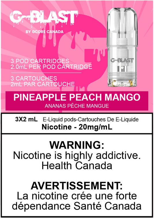 G-Blast Pods Pineapple Peach Mango (20mg/mL) (Vape tax included)