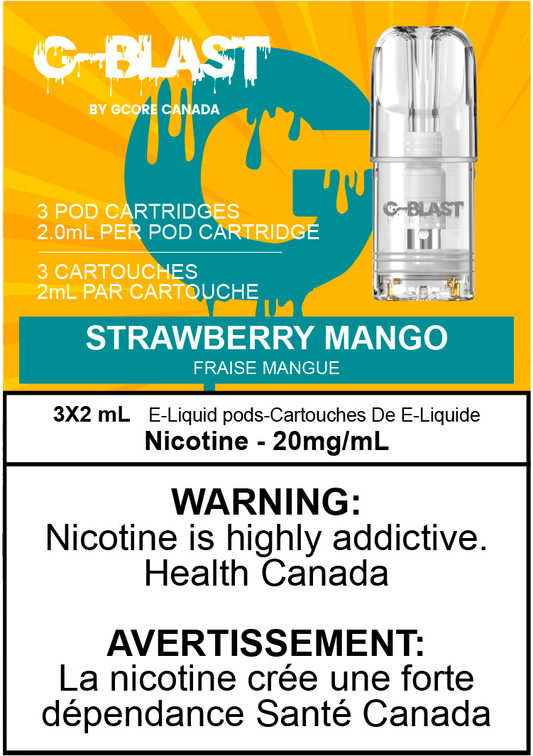 G-Blast Pods Strawberry Mango (20mg/mL) (Vape tax included)