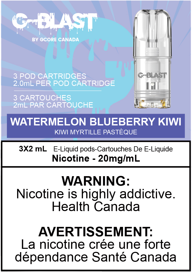 G-Blast Pods Watermelon Blueberry Kiwi (20mg/mL) (Vape tax included)