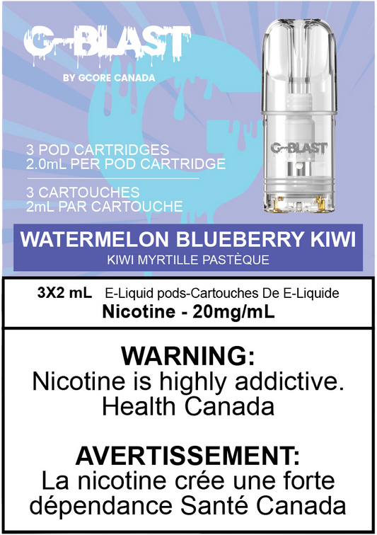 G-Blast Pods Watermelon Blueberry Kiwi (20mg/mL) (Vape tax included)