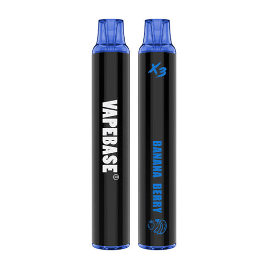 Vapebase 3000 Banana Berry (20mg/ml) (Vape tax included)