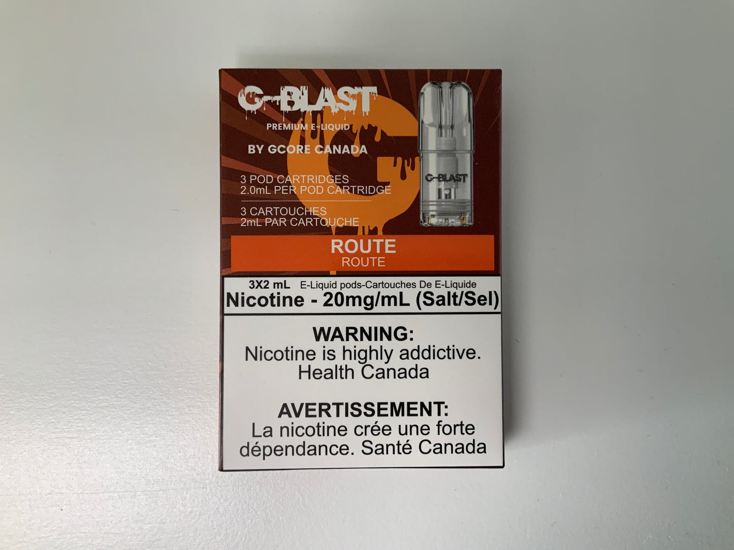 G-Blast Pods ROUTE (20mg/mL) (Vape tax included)